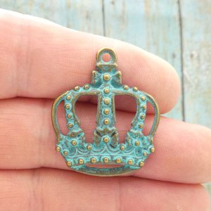 crown charms for jewelry making