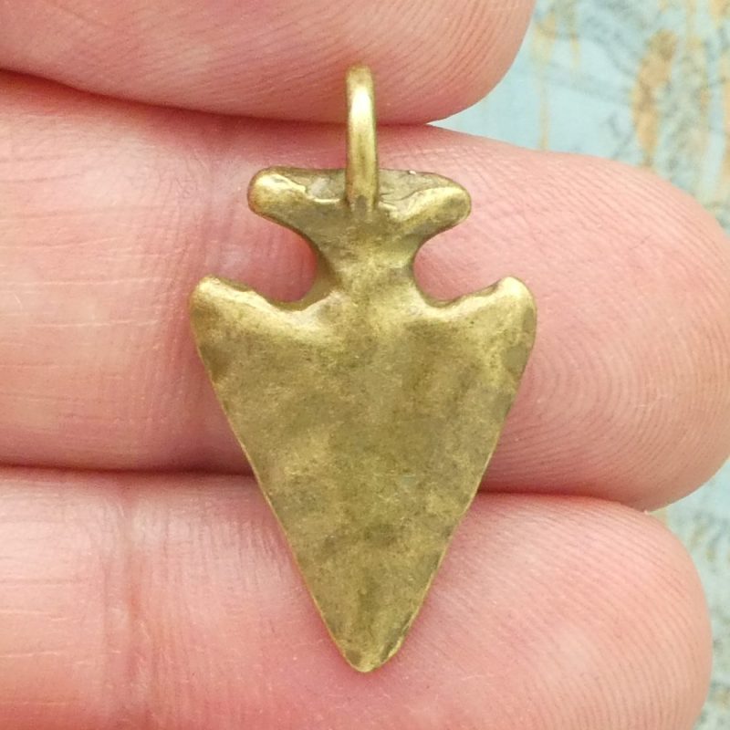 bronze arrowhead charm