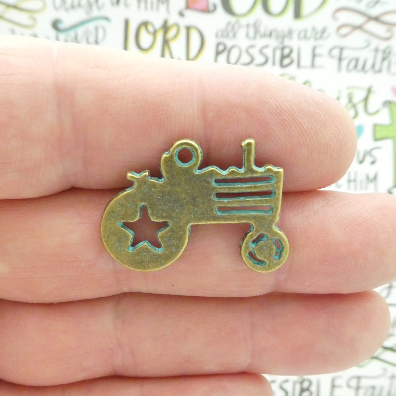 Tractor Charms for Jewelry Making