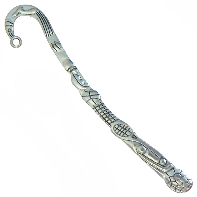 3 Shepherd Hook Silver Sports Unique Bookmark 124x23mm by TIJC SP1206 - Image 3