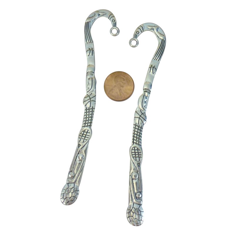 3 Shepherd Hook Silver Sports Unique Bookmark 124x23mm by TIJC SP1206 - Image 4