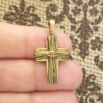 gold cross charms for jewelry making