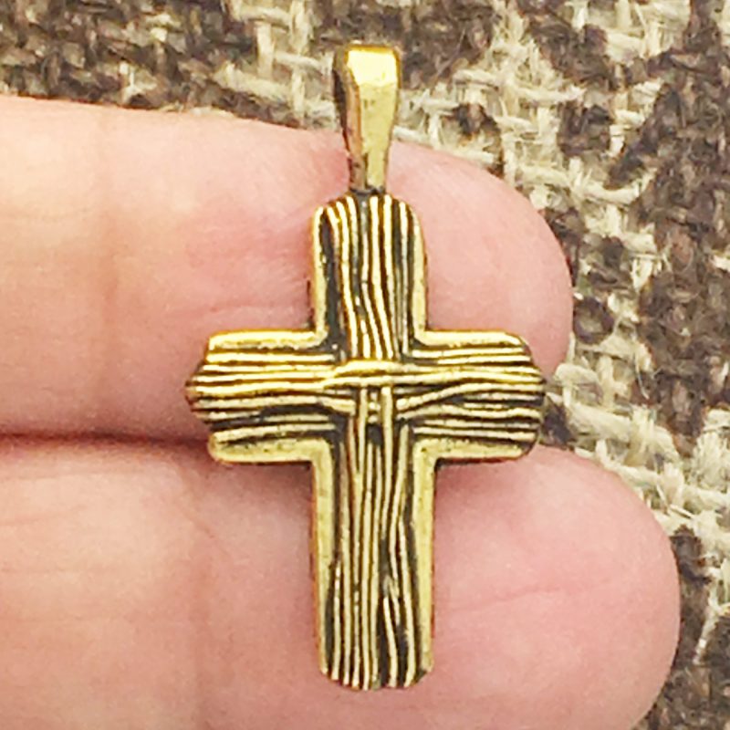 gold cross charms bulk