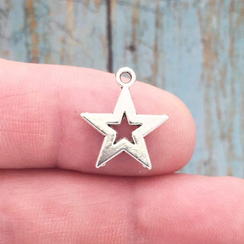 small star charms for jewelry making