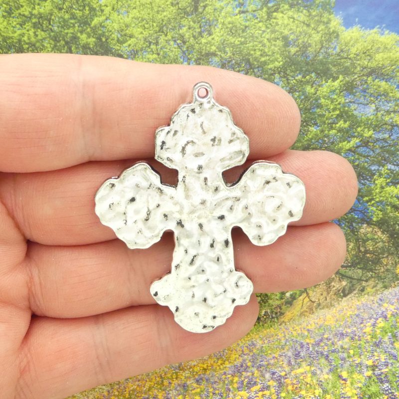 Hammered Cross Pendants Wholesale