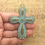 bronze cross pendants bulk