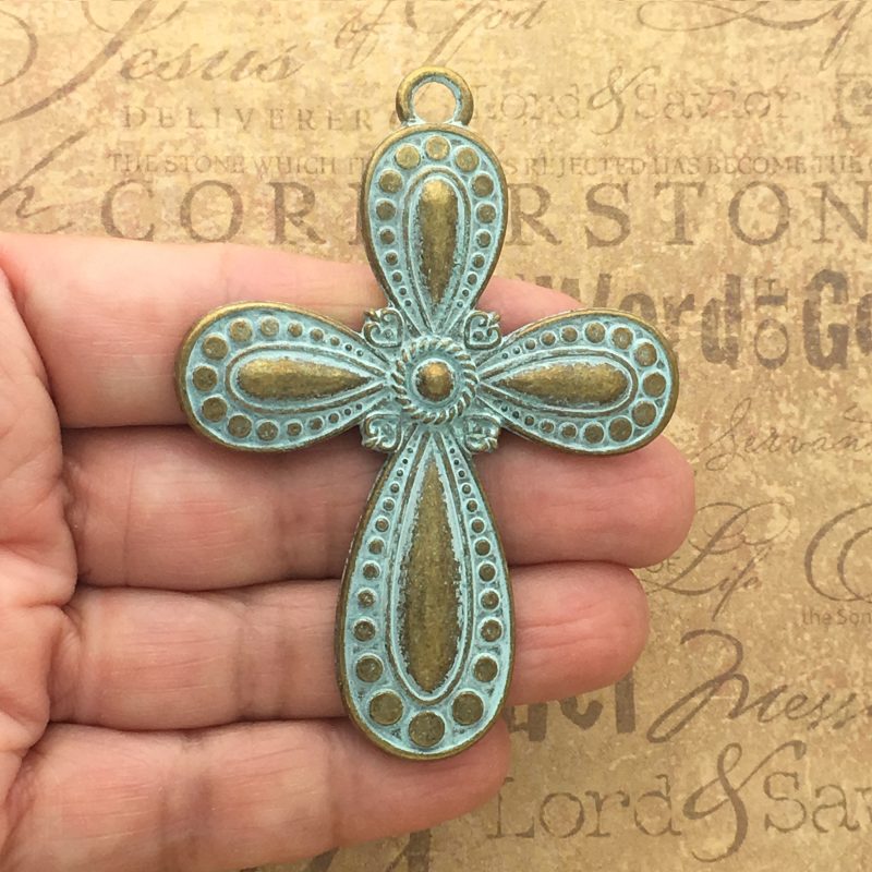 bronze cross pendants bulk