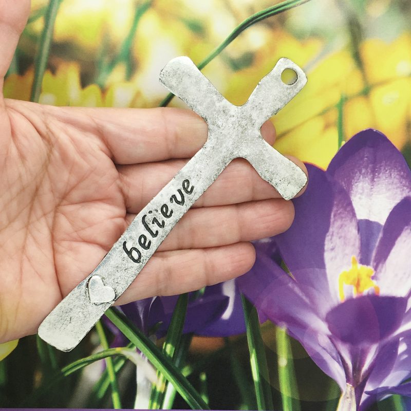 2 Silver Bookmark Believe and Faith by TIJC SP1227 - Image 2
