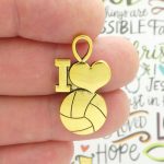 volleyball charms for jewelry