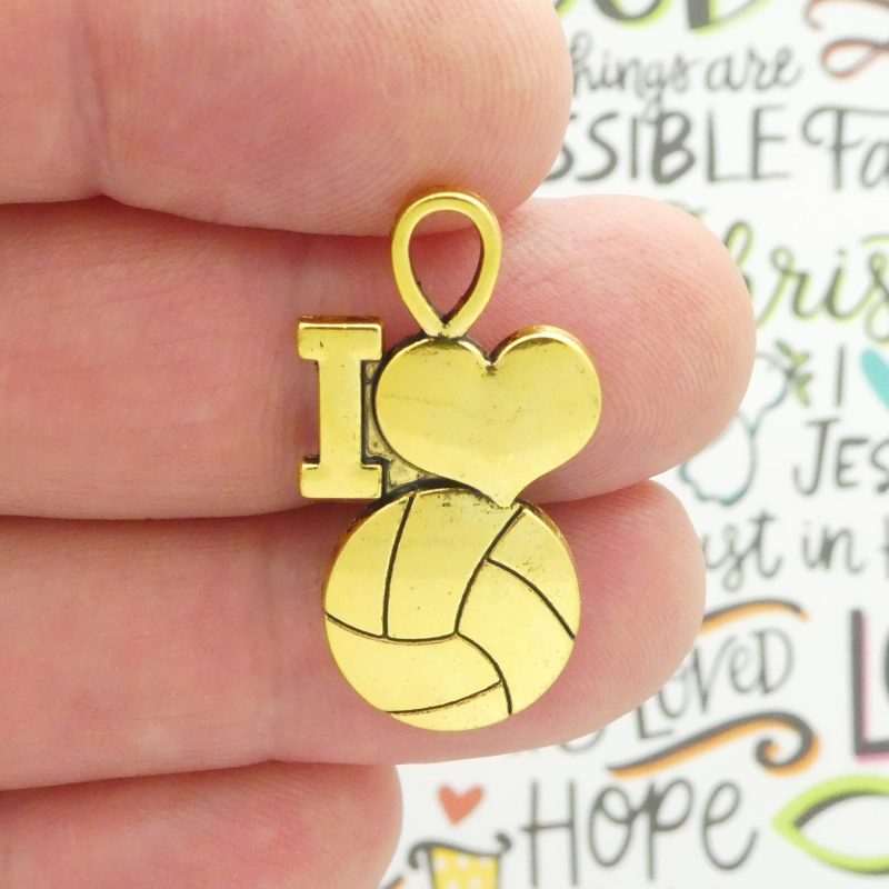 volleyball charms for jewelry