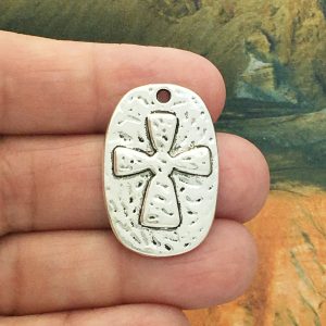 Hammered Cross Pendant