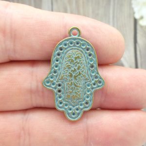 Gold Hamsa Hand Charm