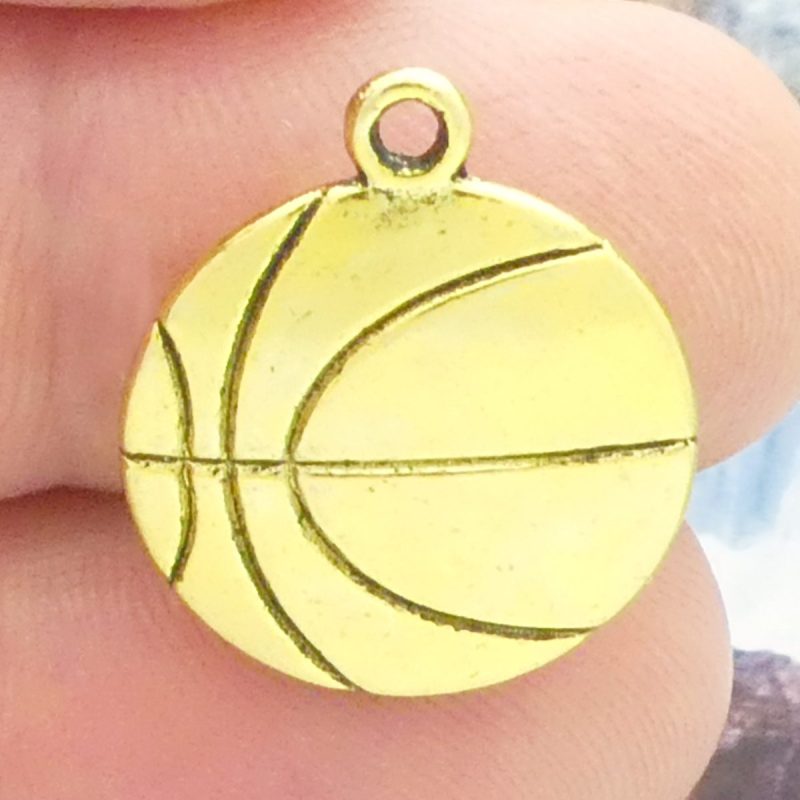 backetball charms for jewelry making