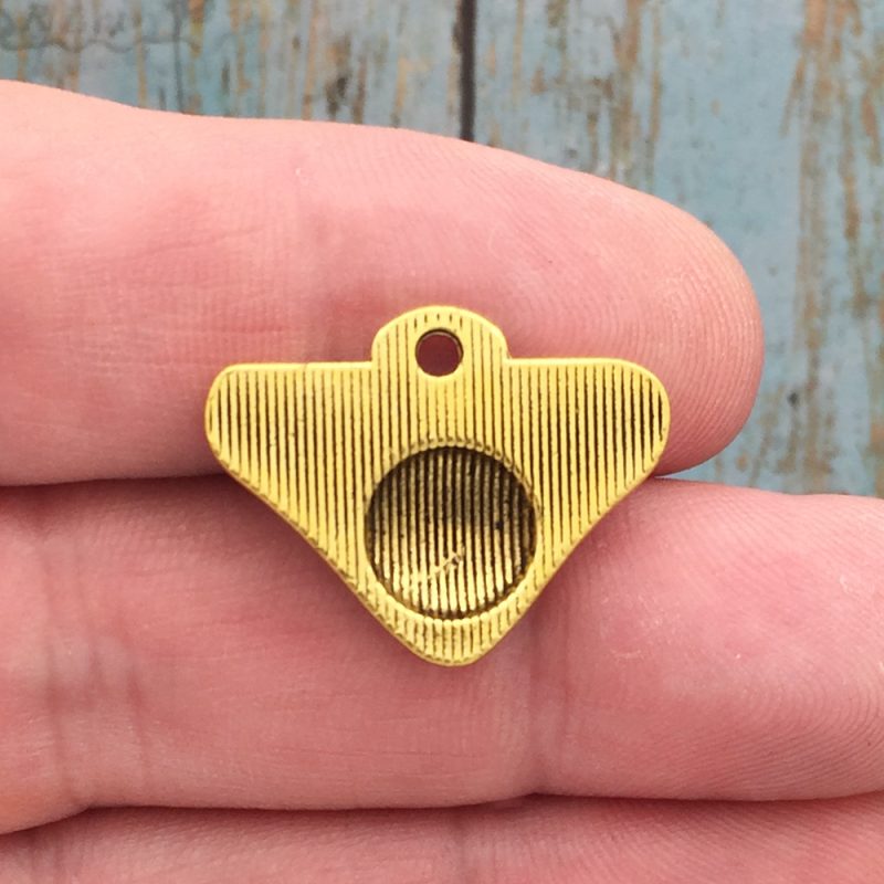 8 Baseball Charm Gold by TIJC SP1265 - Image 3