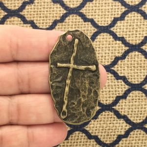 Hammered Cross Pendant