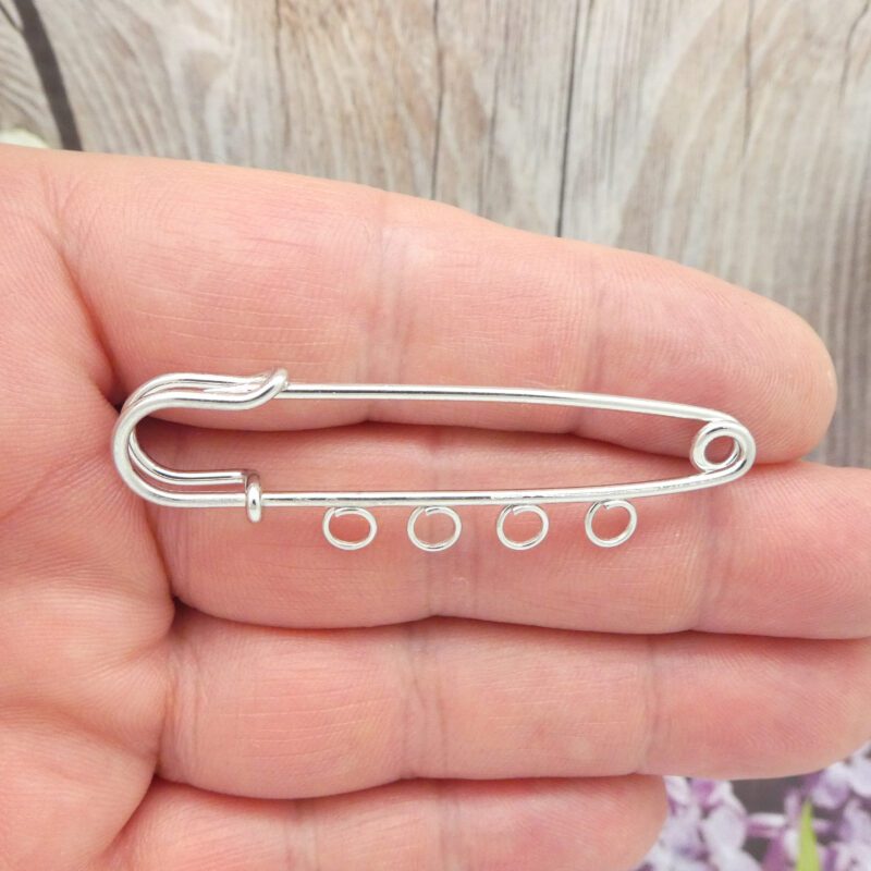 safety pin charm holder