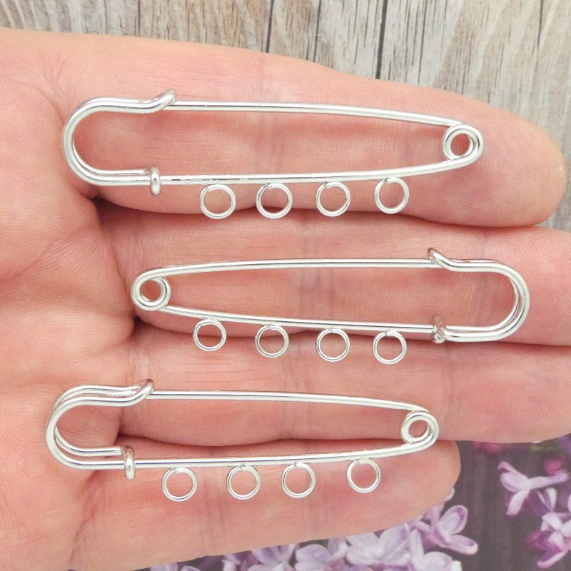 safety pin charm holder bulk