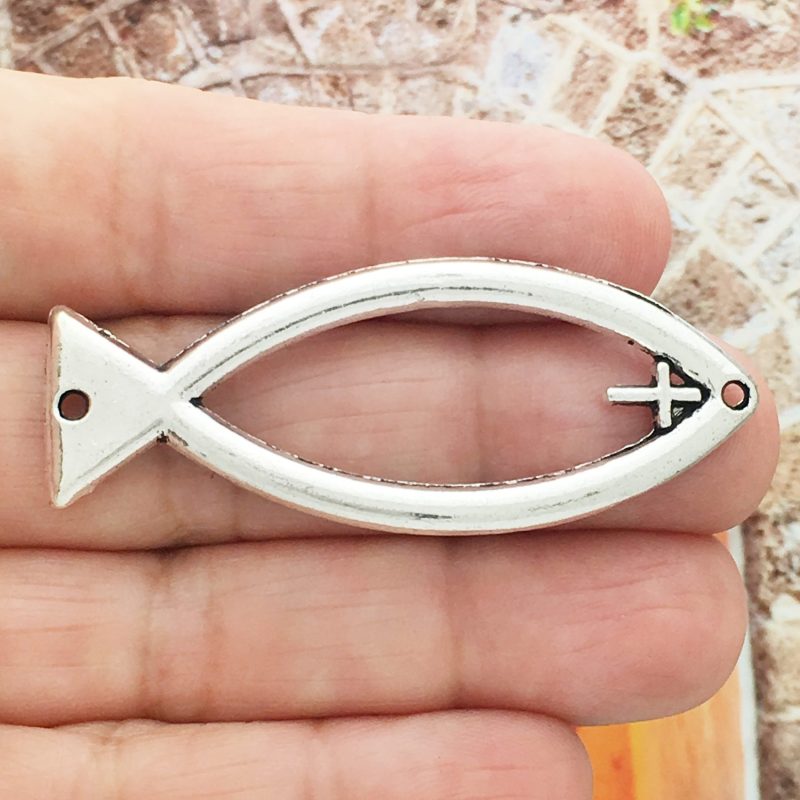 Christian fish bracelet connector