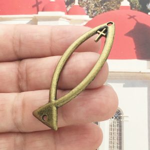 Christian Fish Charms for Jewelry Making