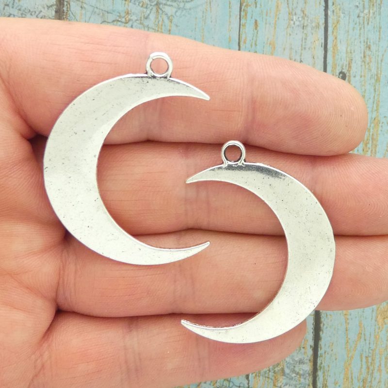 crescent moon pendants for jewelry making