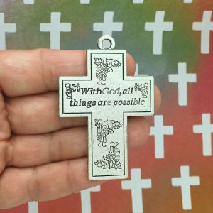 Cross Pendant with Prayer