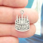 Birthday Cake Charms for Jewelry Making