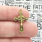 Crucifix Cross Charms Wholesale