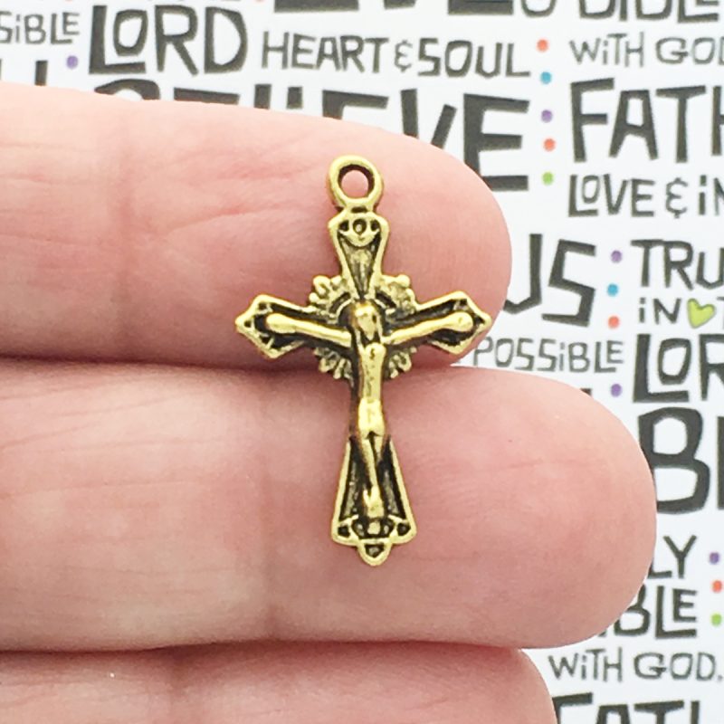 Crucifix Cross Charms Wholesale