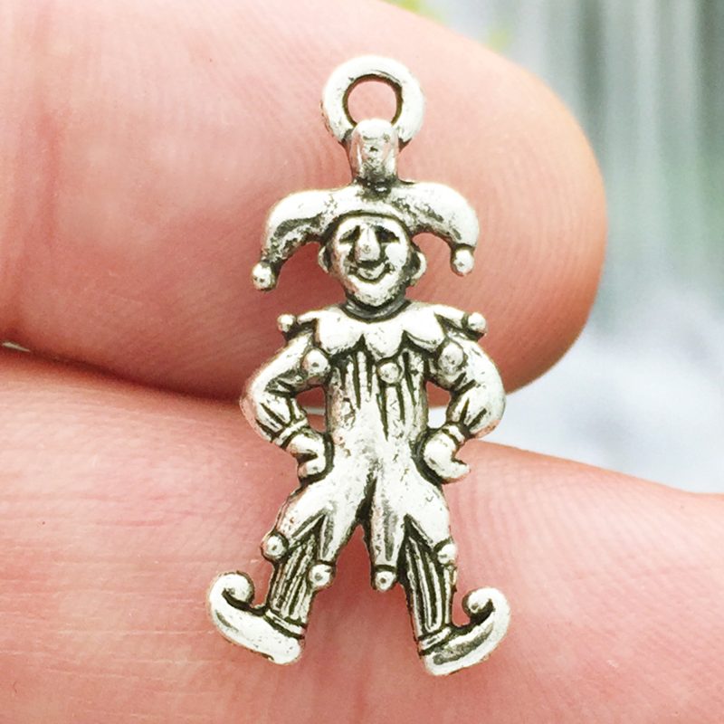 Silver Jester Charm