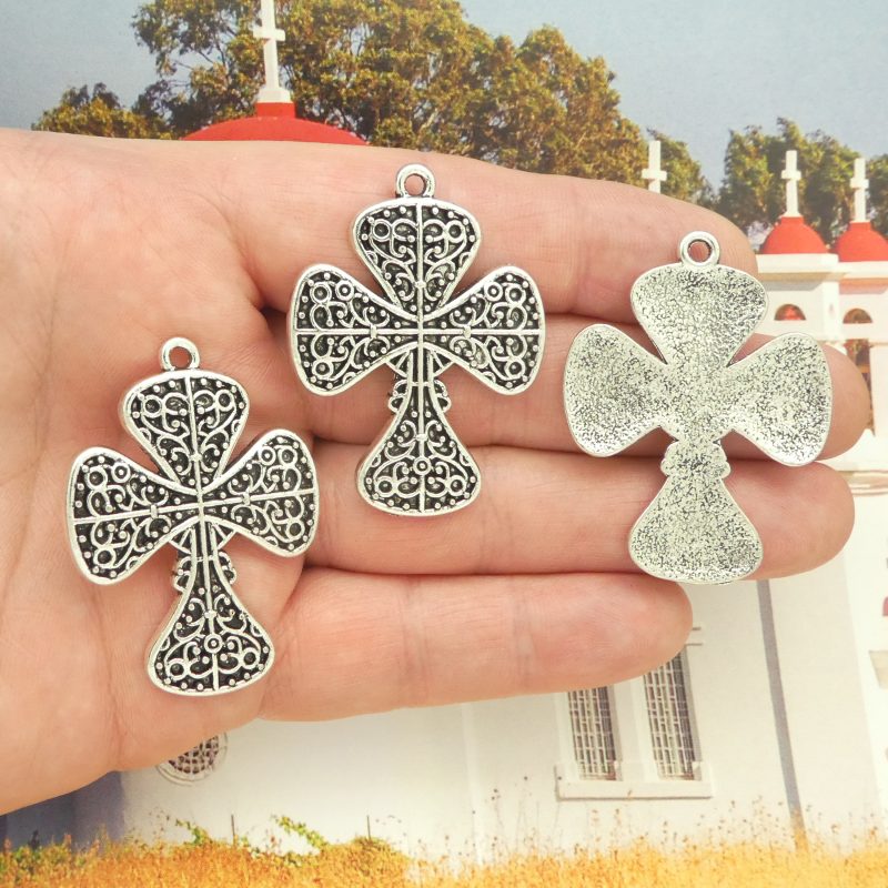 Filigree Cross Pendants Bulk