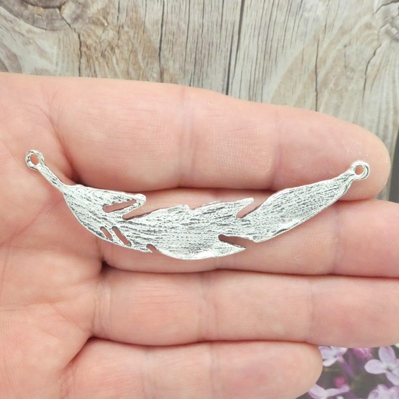 feather connector pendants for jewelry making