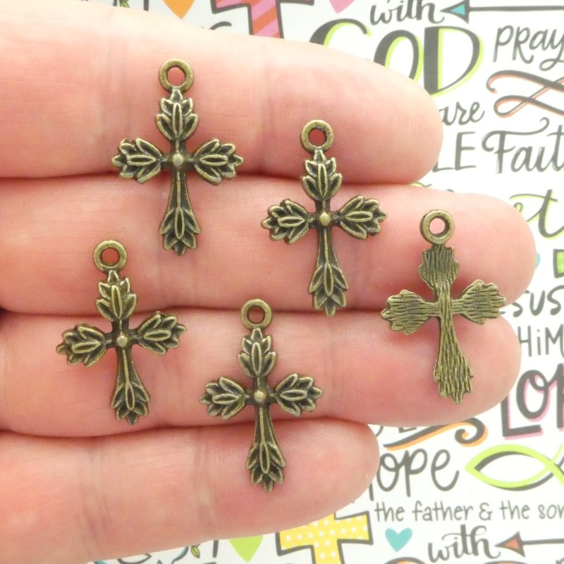 cross charms bulk