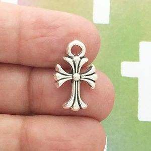 Silver Cross Charm