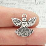 filigree angel charm