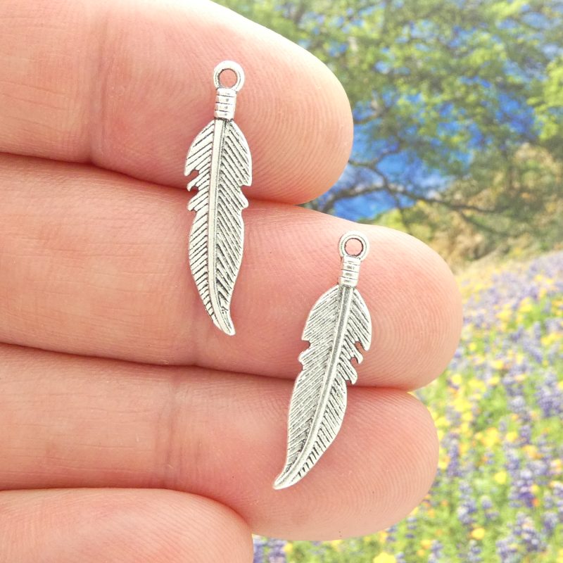 feather charms wholesale