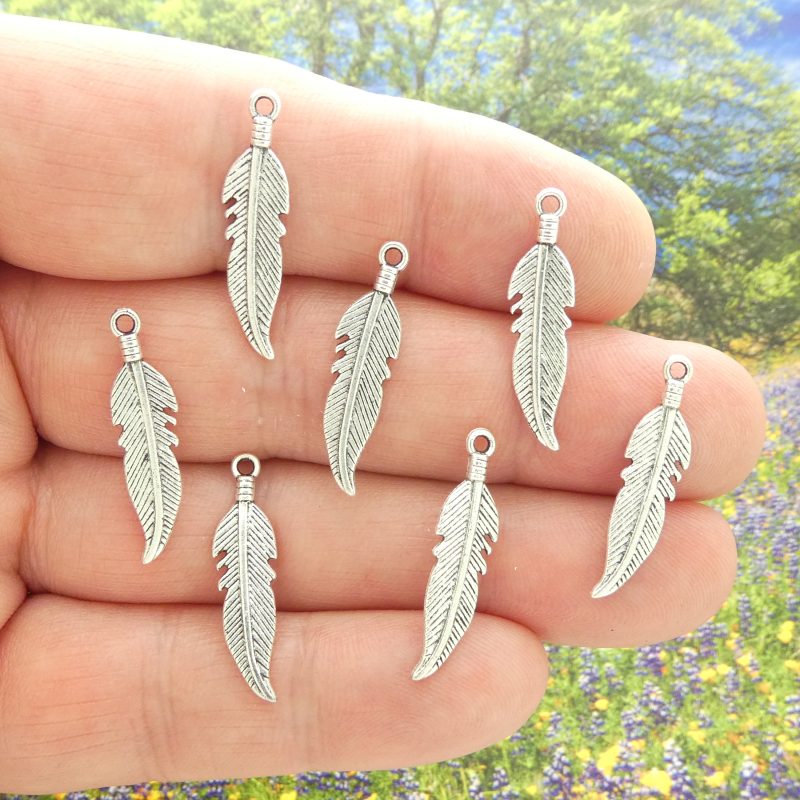 feather charms bulk