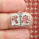 10 Bible Charm Silver by TIJC SP1368