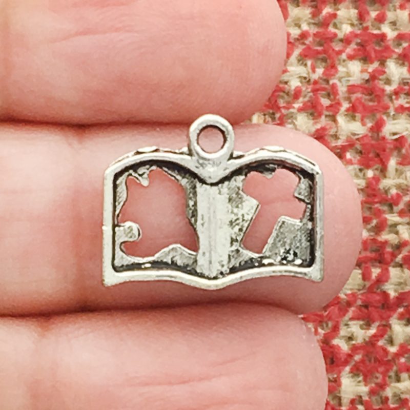 10 Bible Charm Silver by TIJC SP1368 - Image 3