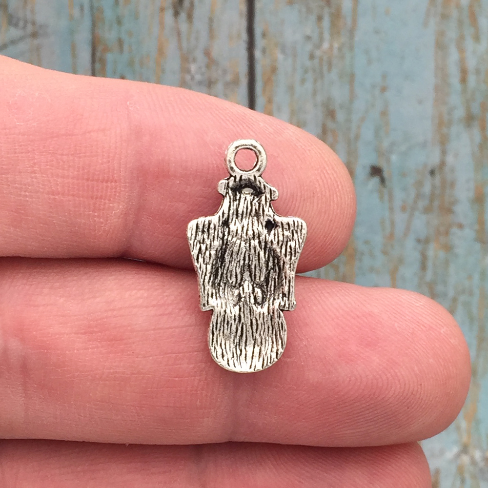 12 Silver Angel Charm Small by TIJC SP1373 - Image 2