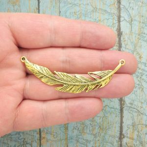 feather connector pendant