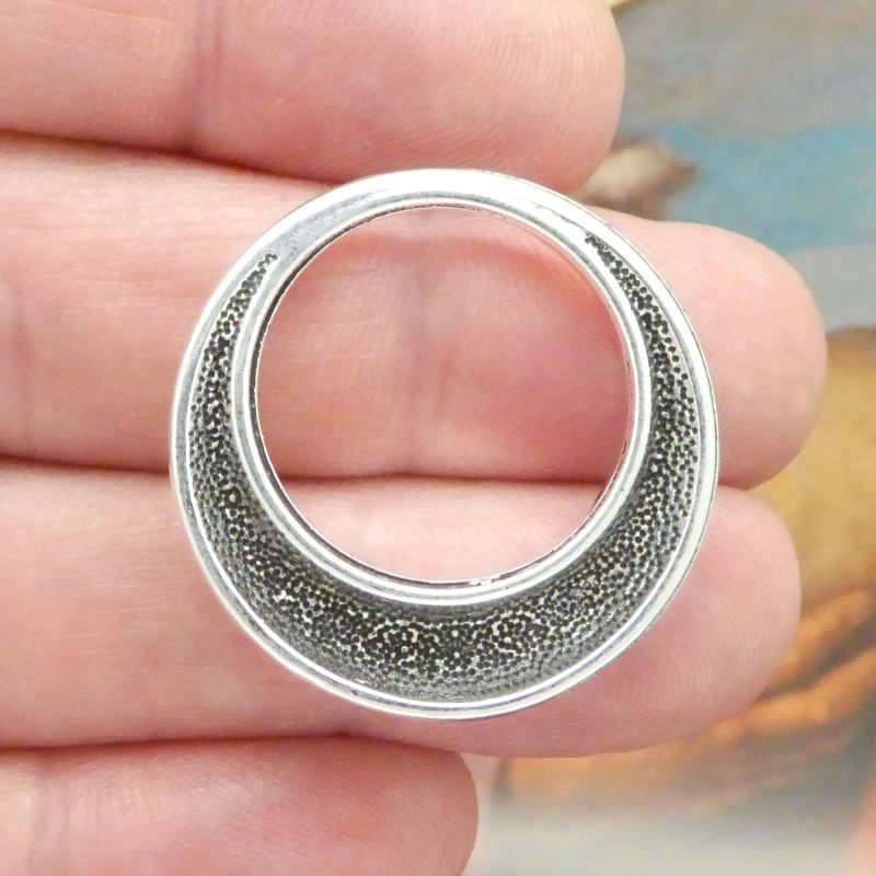 BULK 8 Silver Love Charm I Love You to the Moon and Back 30x30mm by TIJC SP1389B - Image 4