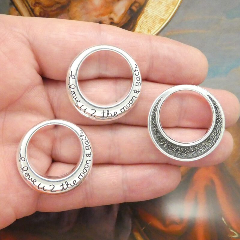 I love you to the moon and back charms for jewelry making