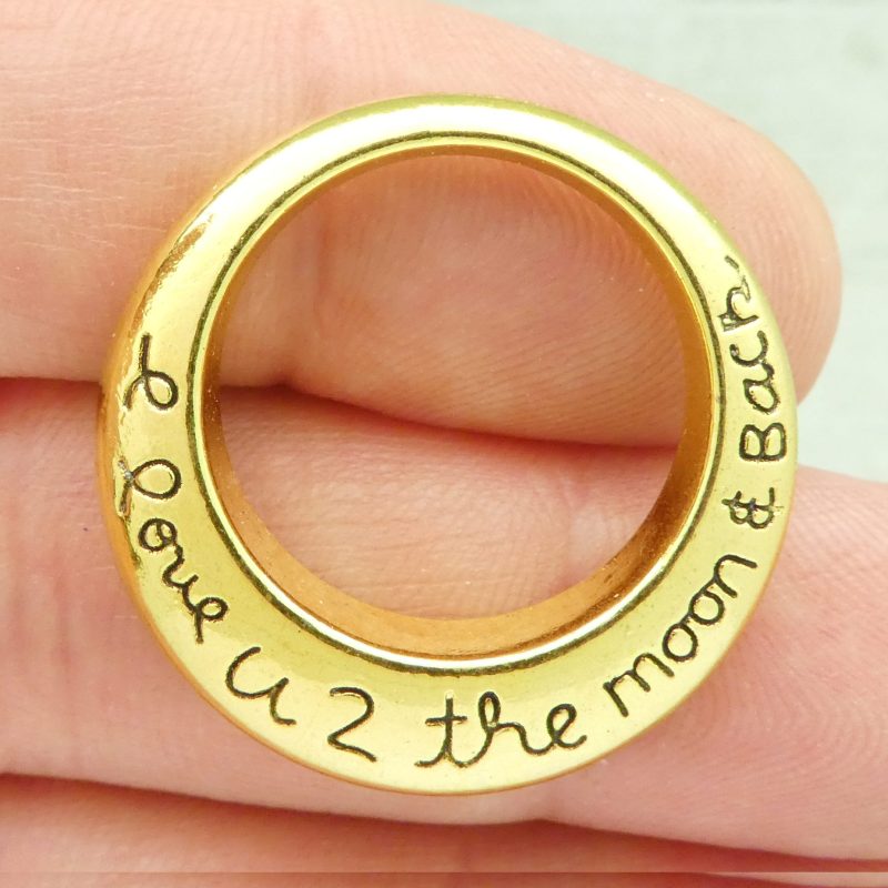 I Love you to Moon and Back Charm