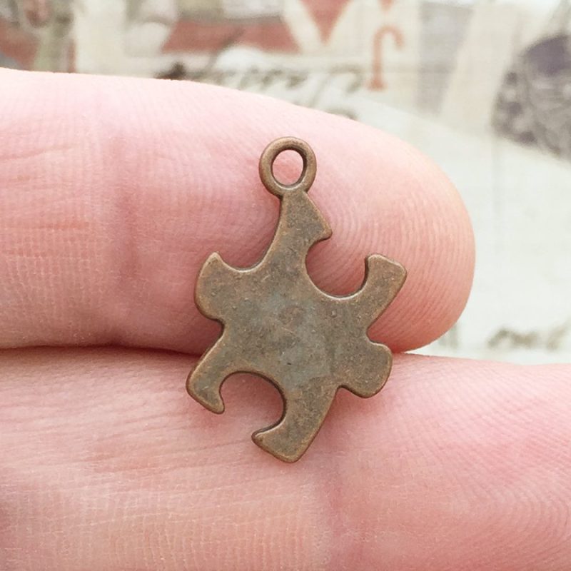 puzzle piece charms for jewelry making