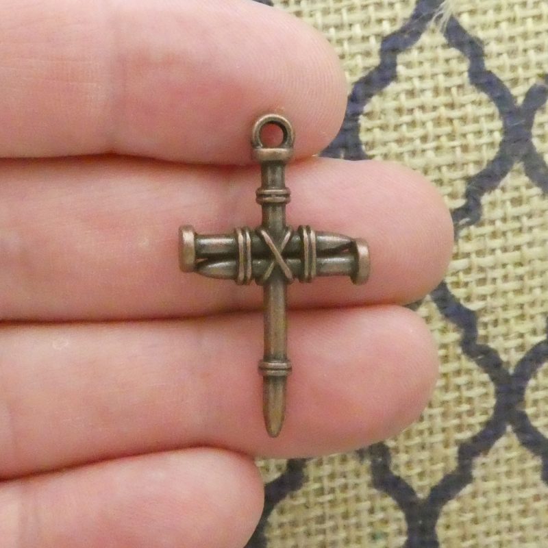 Nail Cross Charm