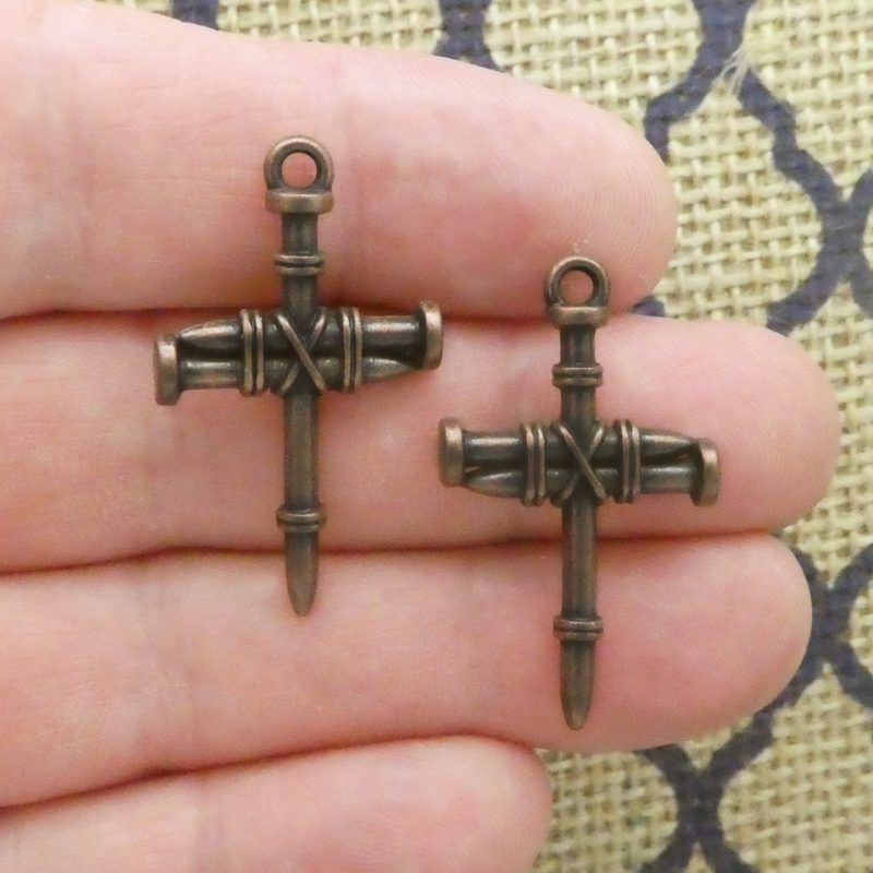 Nail Cross Charms Wholesale