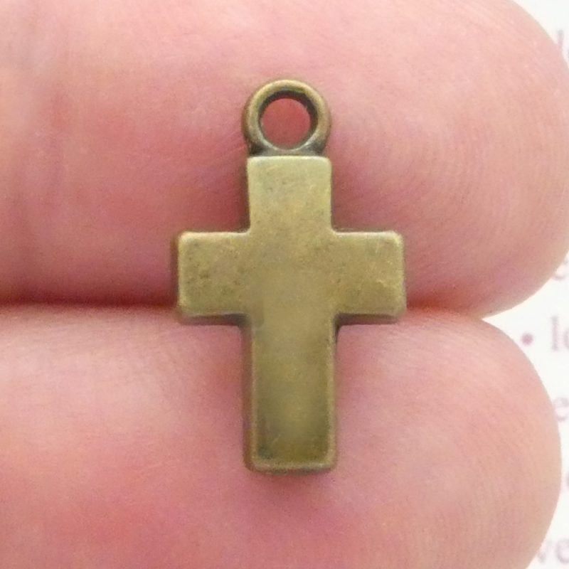 simple cross charms wholesale