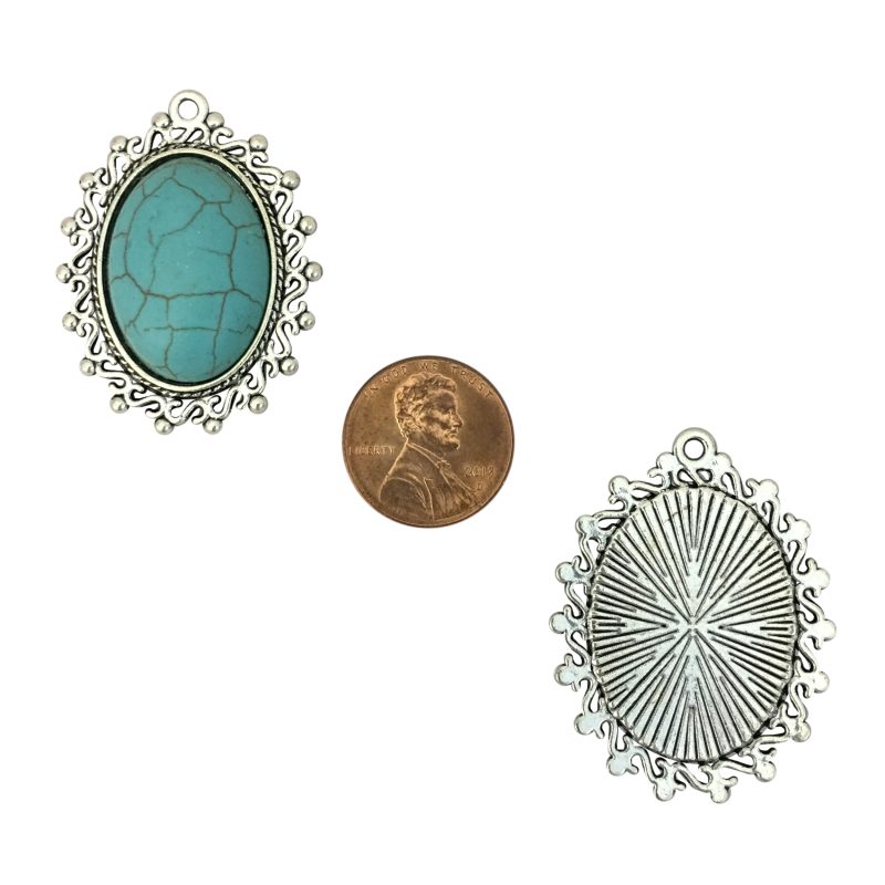 turquoise pendant silver