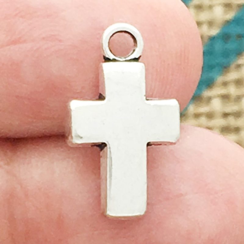 small cross charms for jewelry making