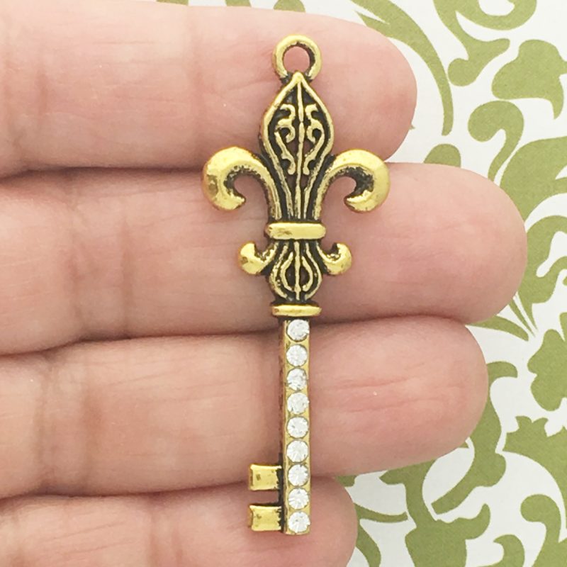 fleur de lis key charms wholesale
